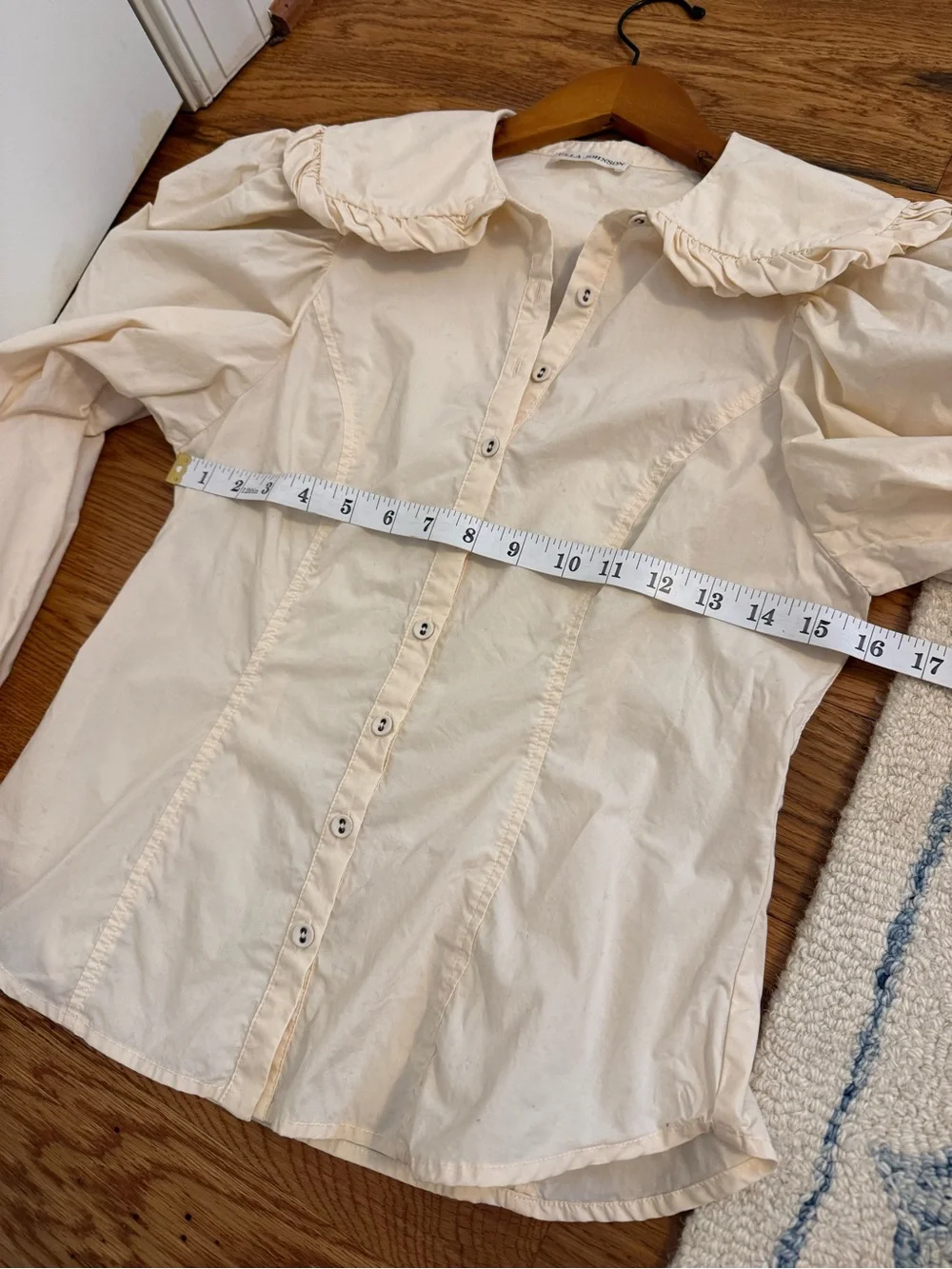Ulla Johnson Marietta Blouse in Dogwood Cream Size 2